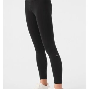 7/8 High-Waist Airbrush Legging - Black size Large